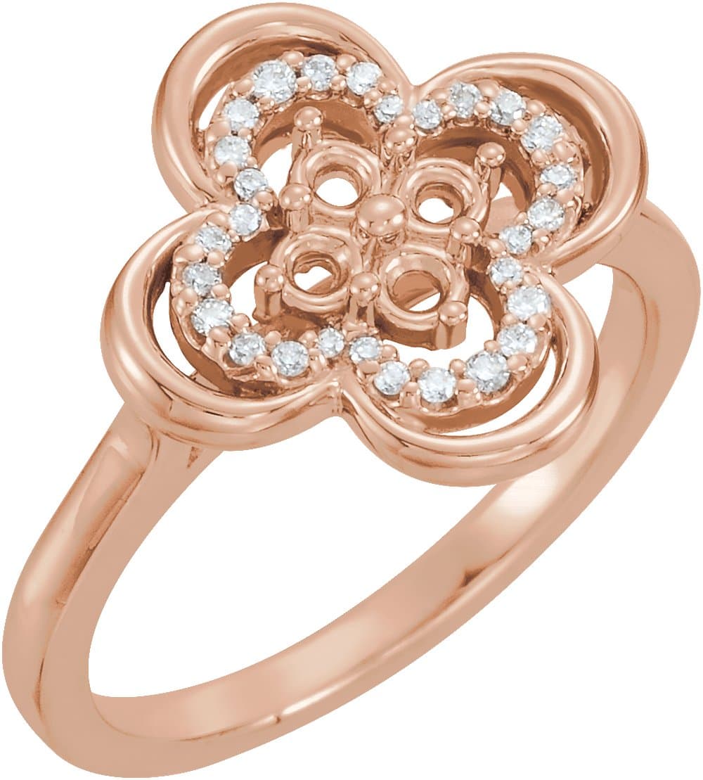 14K White Gold 1/3 CTW Natural Diamond Ring 