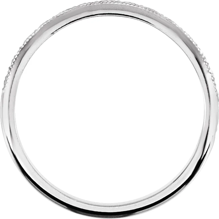 Milgrain Geometric Band, view 3