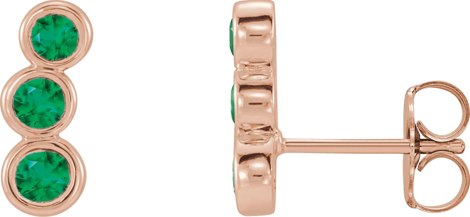 14K Yellow Gold 1/2 CTW Natural Diamond Ear Climbers          