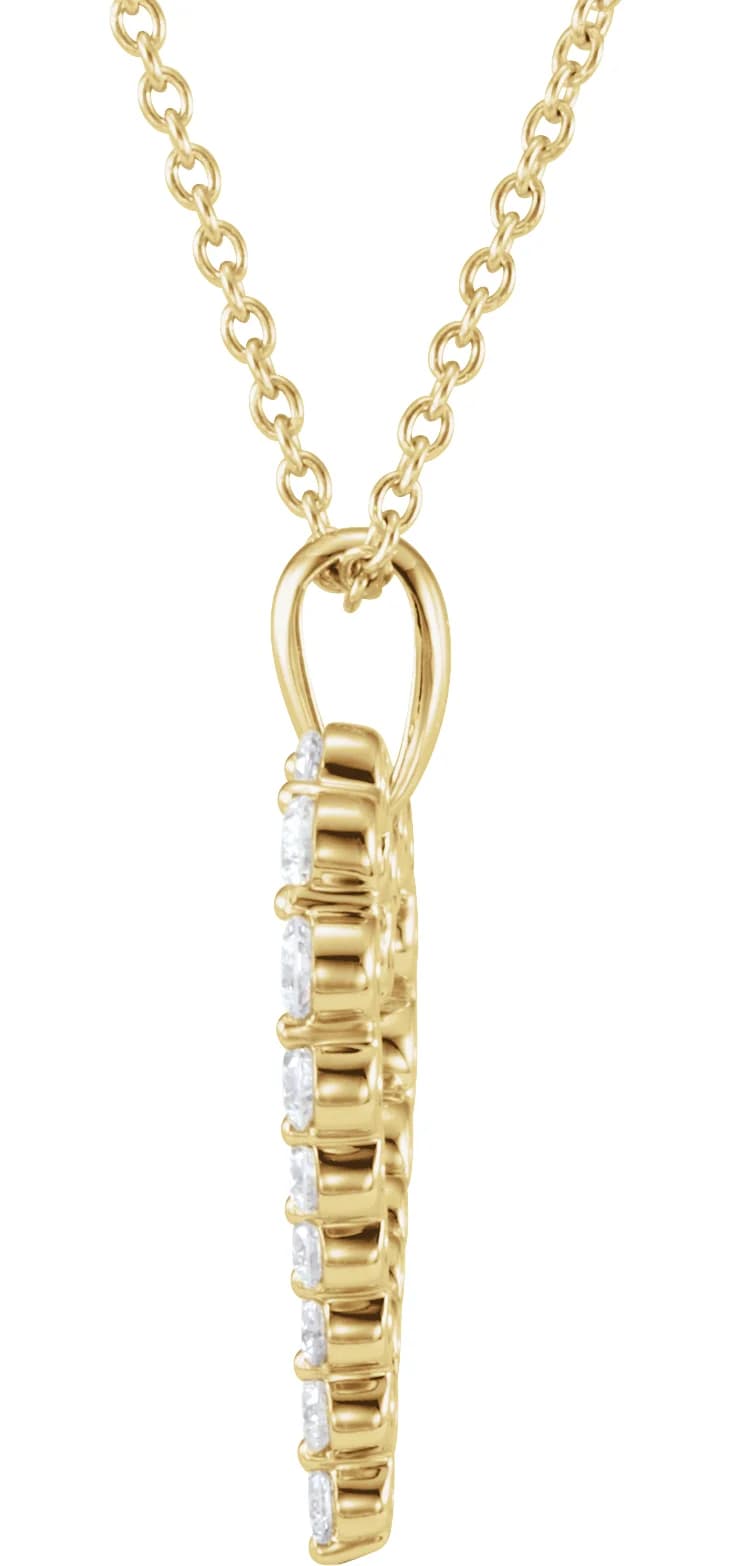 Accented Heart Necklace, view 3