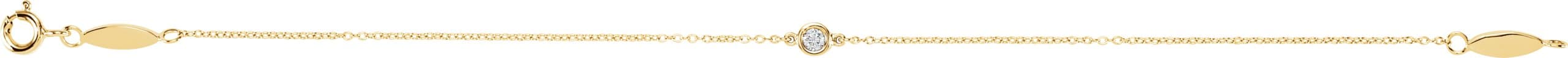 Bezel-Set Link Bracelet view 2