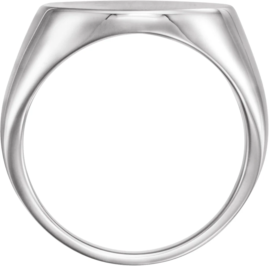 Round Signet Ring, view 3