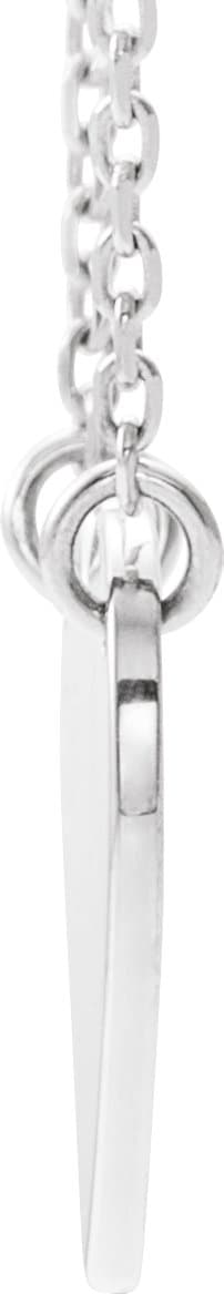 Engravable Heart Necklace view 2