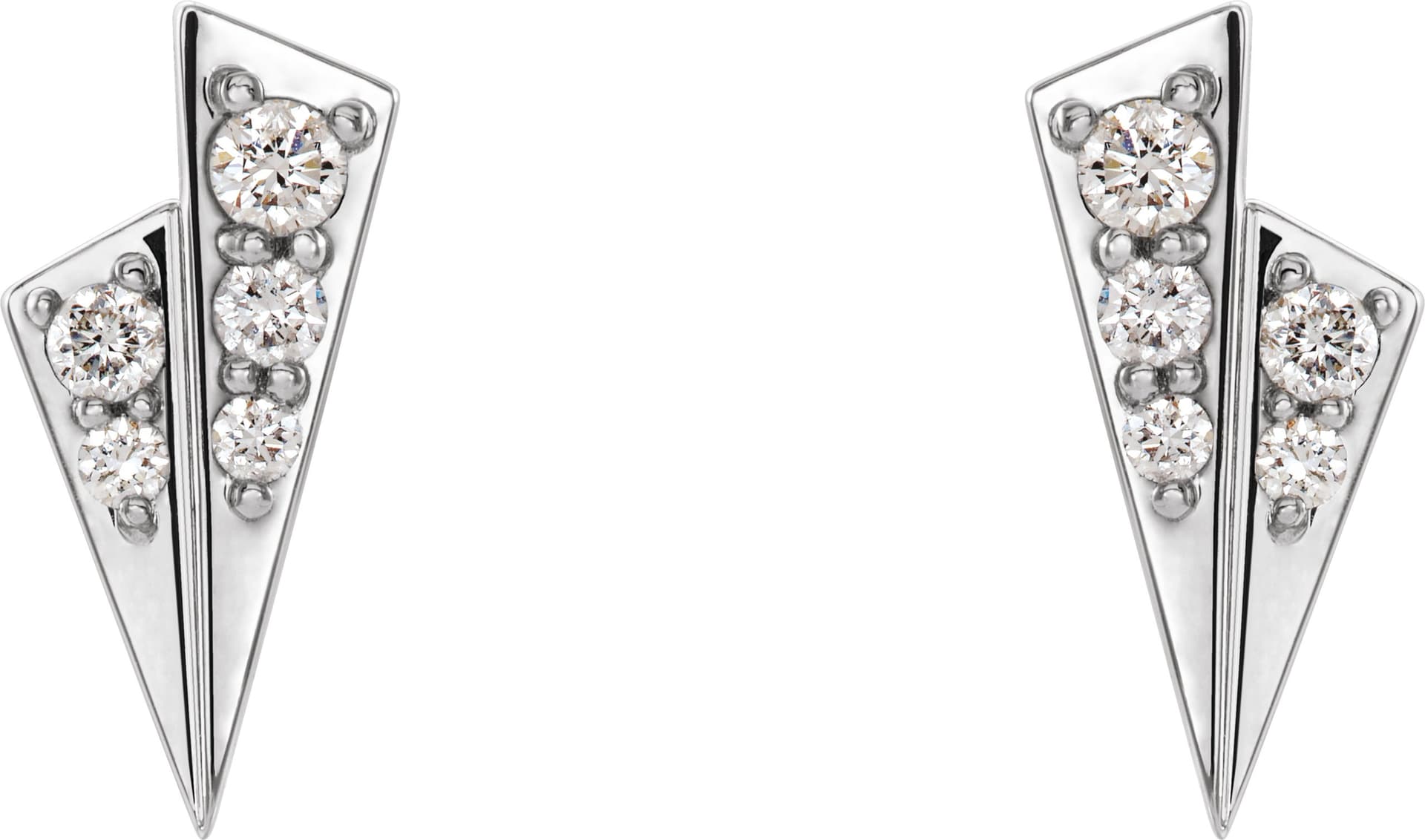 Accented Geometric Earrings view 2
