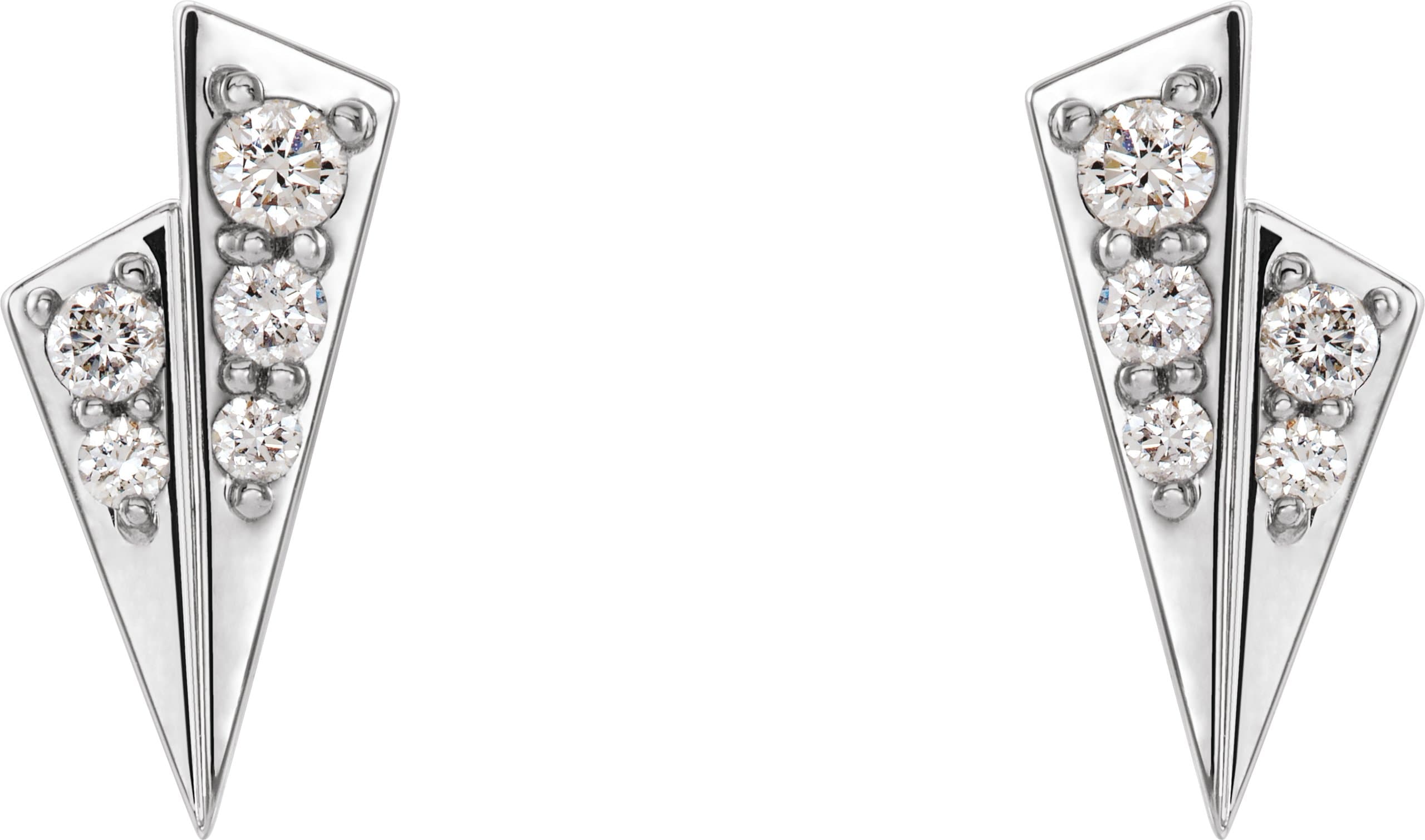 Accented Geometric Earrings view 2