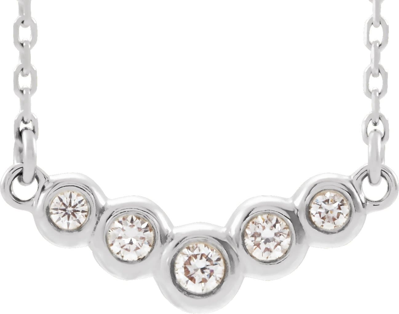 14K Rose  1/8 CTW Natural Diamond 16 Necklace