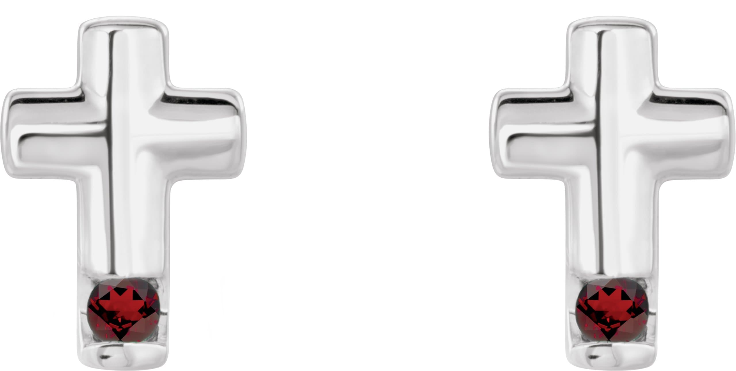 Accented Cross Earrings view 2