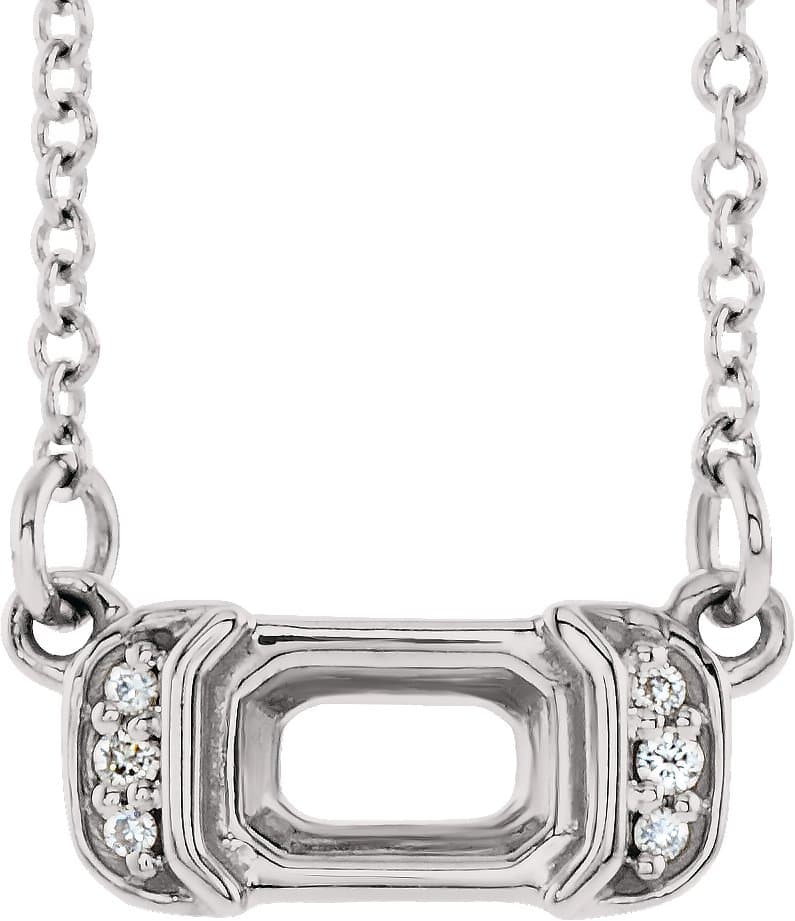 14K Yellow Gold 1 CTW Natural Diamond Necklace Center