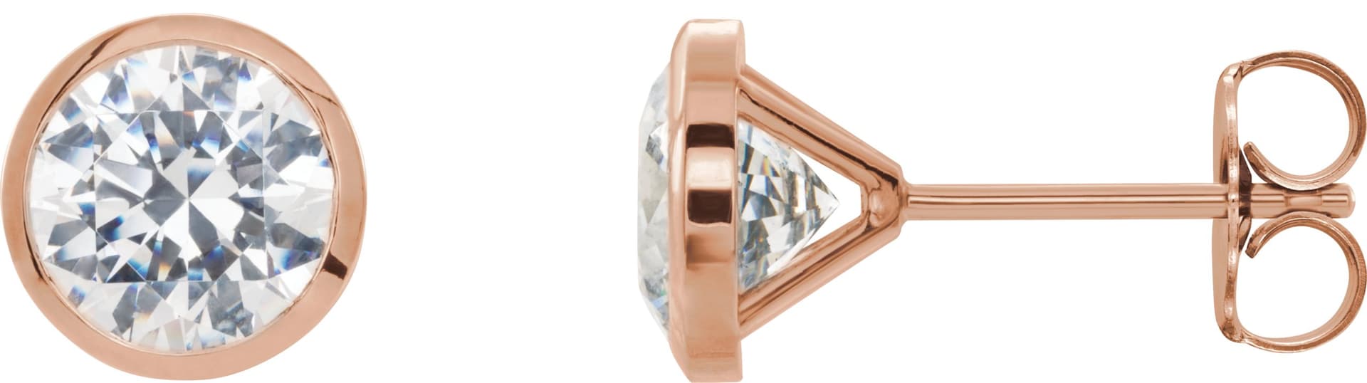 14K Rose 1 1/2 CTW Lab-Grown Diamond Cocktail-Style Earrings