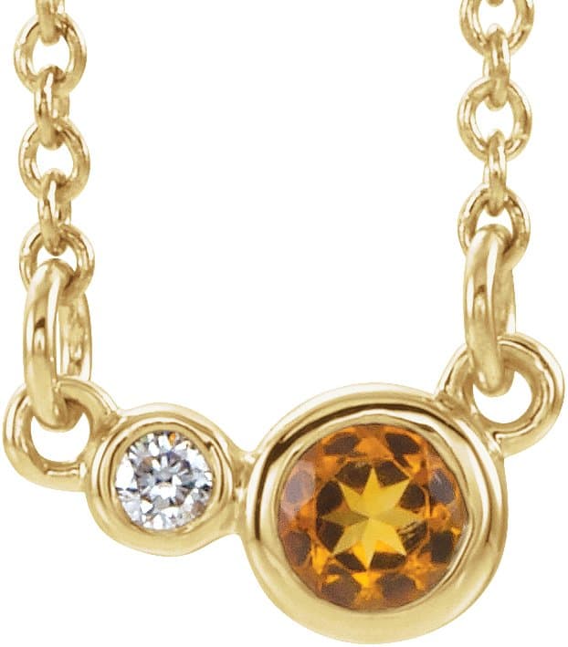 14K Rose 1/4 CTW Natural Diamond 16 Necklace