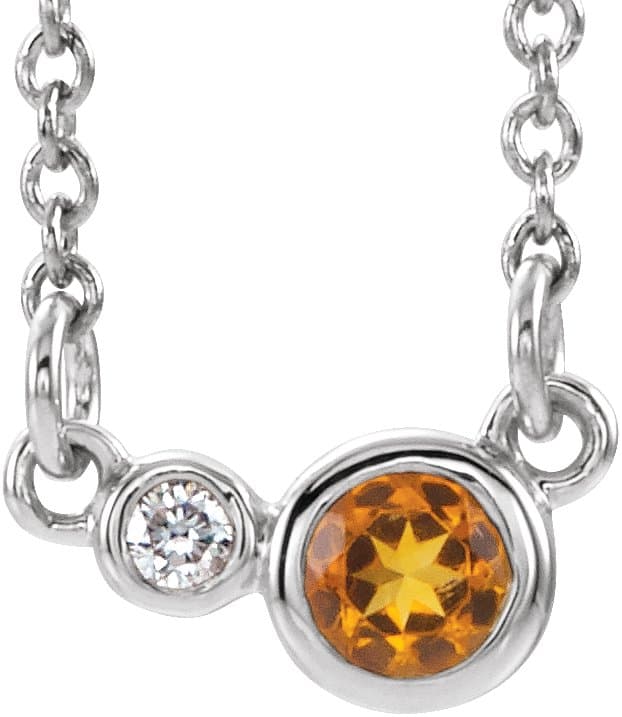 14K Rose 1/4 CTW Natural Diamond 16 Necklace