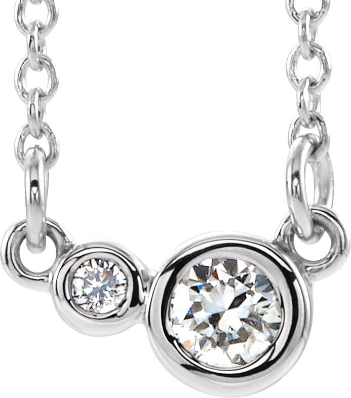 14K Rose 1/4 CTW Natural Diamond 16 Necklace