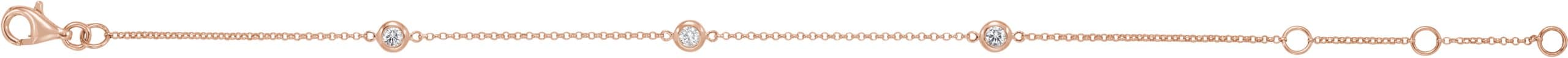 Bezel-Set Station Bracelet view 2