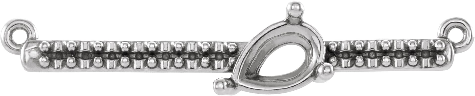 Accented Bar Necklace or Center    view 1