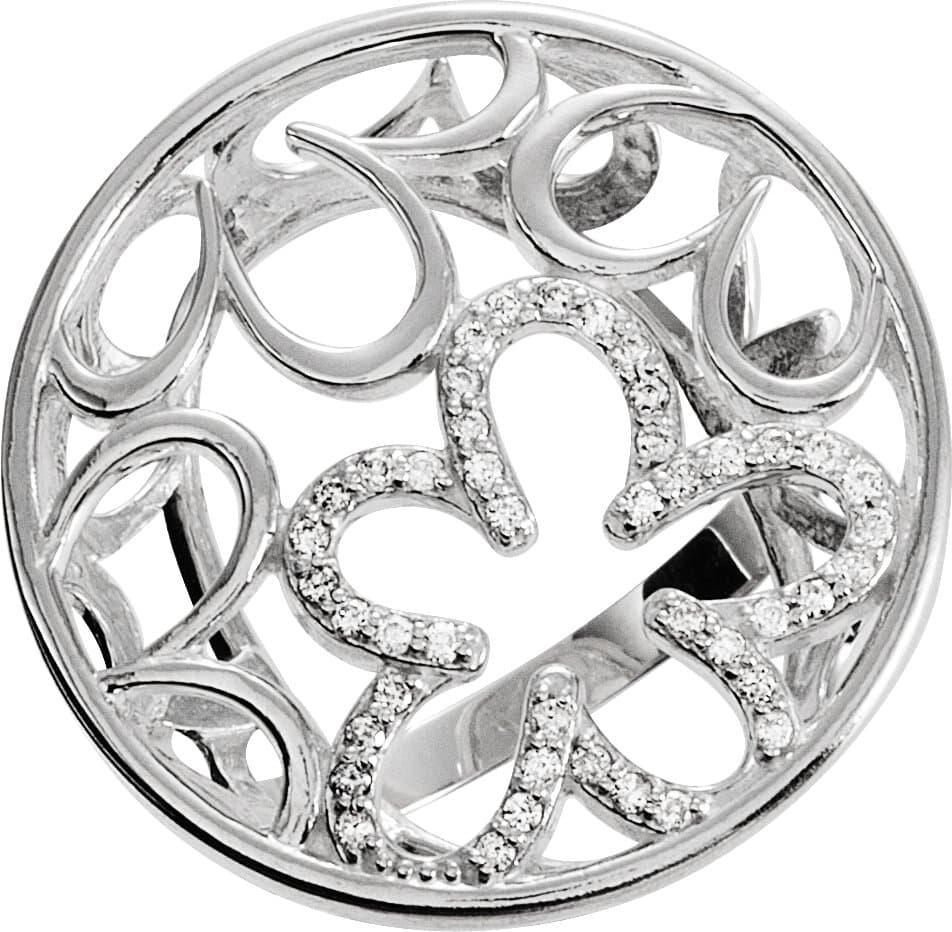 Accented Floral Ring view 1