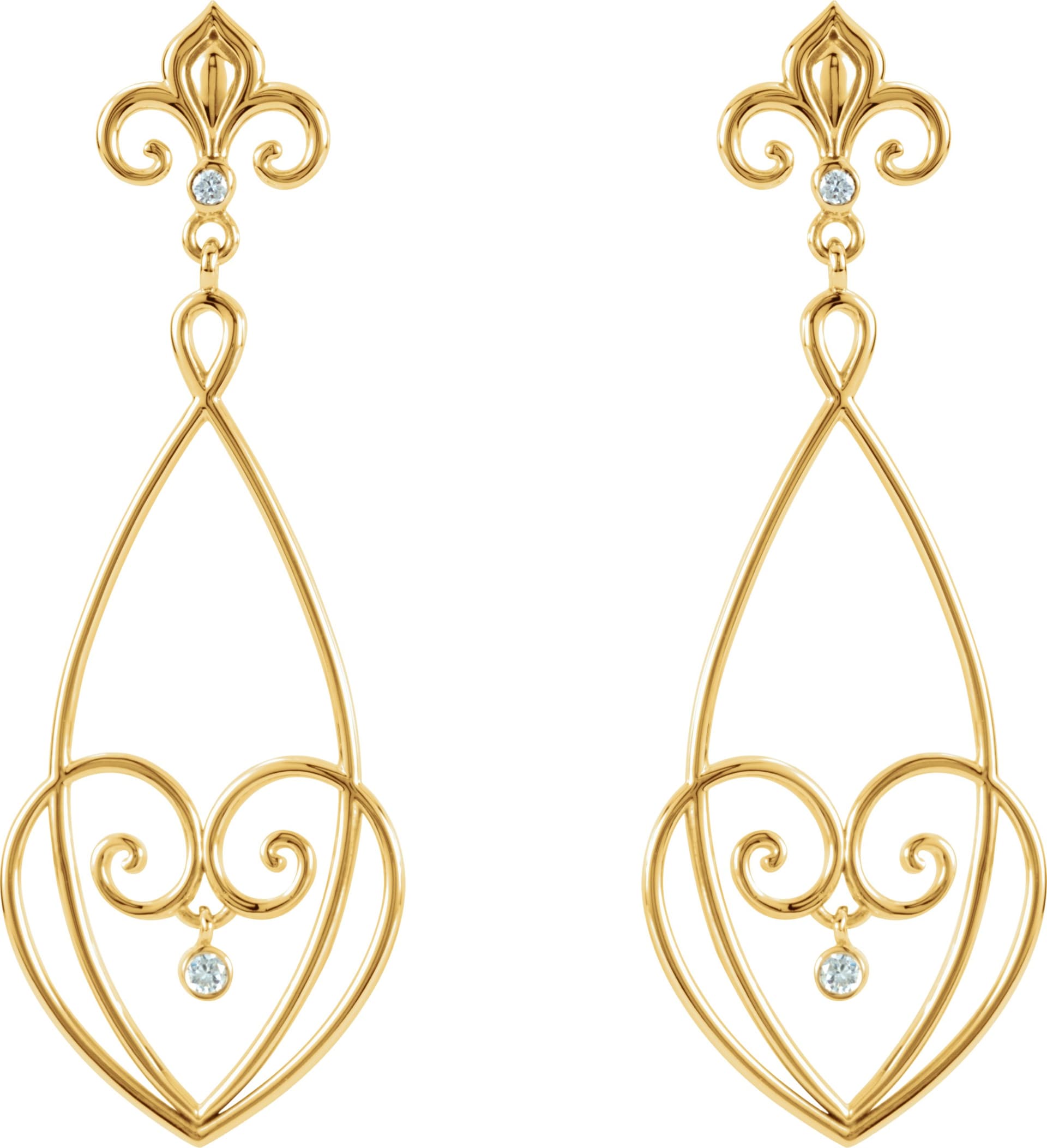 Fleur-de-lis Earrings view 3
