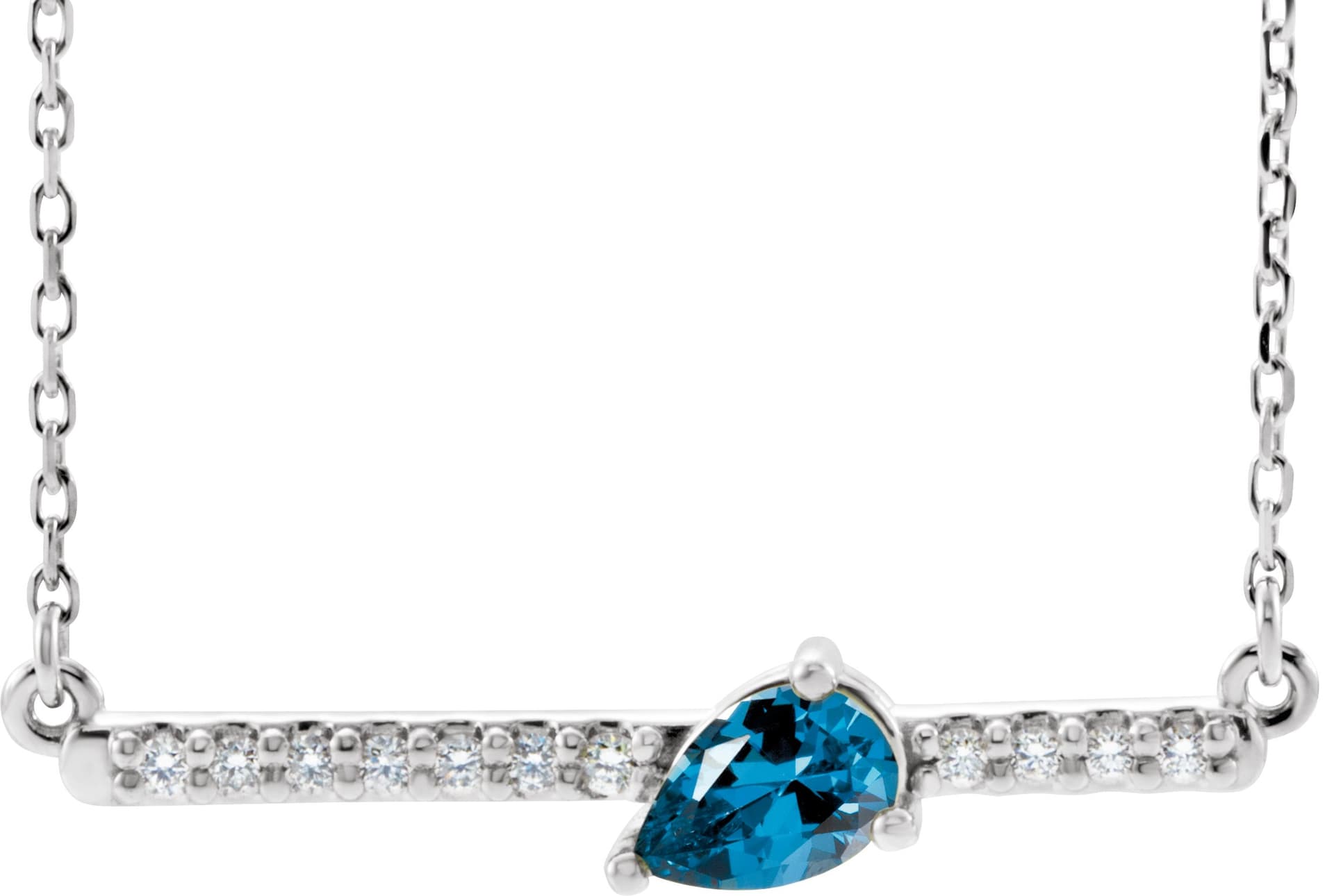 14K White Gold 1/3 CTW Natural Diamond 18" Necklace