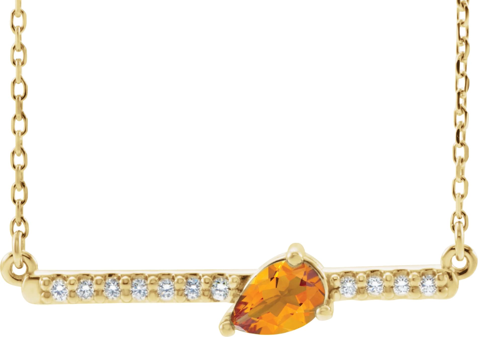 Accented Bar Necklace