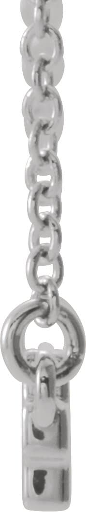 Sideways Cross Bar Necklace or Center view 2