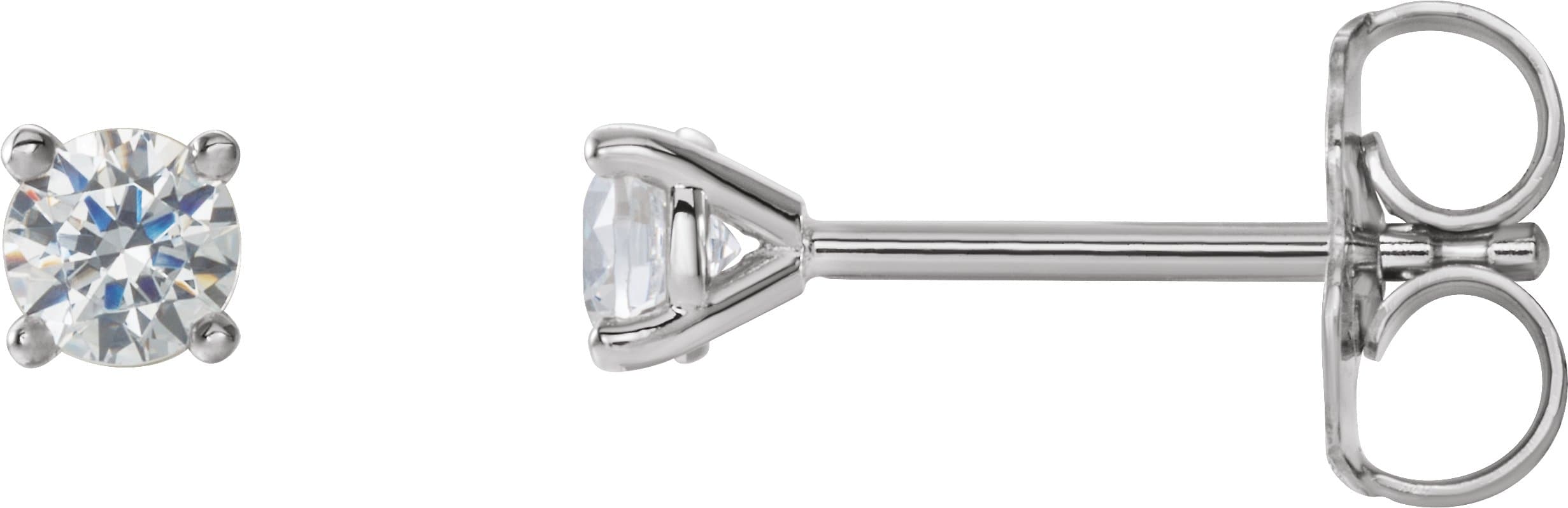 14K Rose 1 1/2 CTW Lab-Grown Diamond 4-Prong Stud Earrings