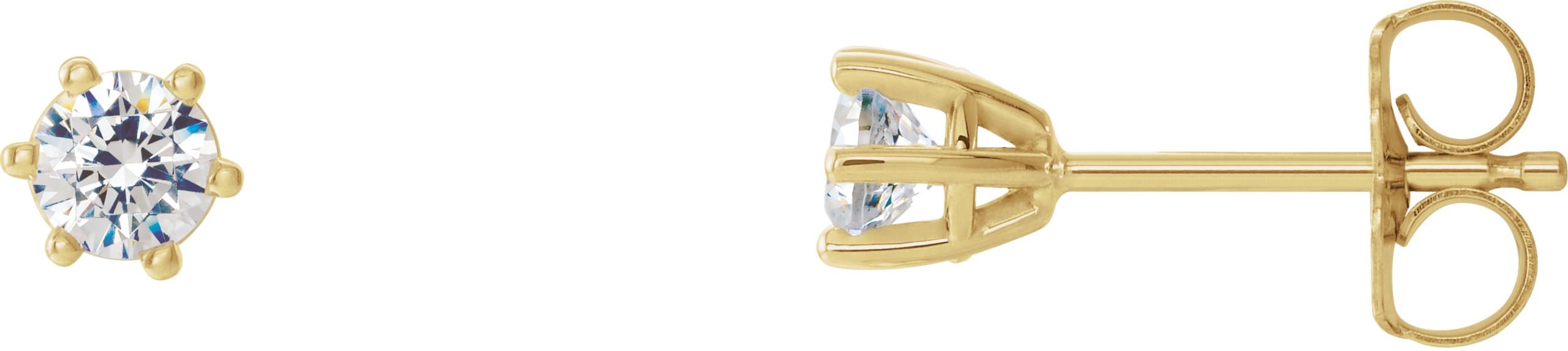 14K Rose Gold 1 1/2 CTW Lab-Grown Diamond Earrings
