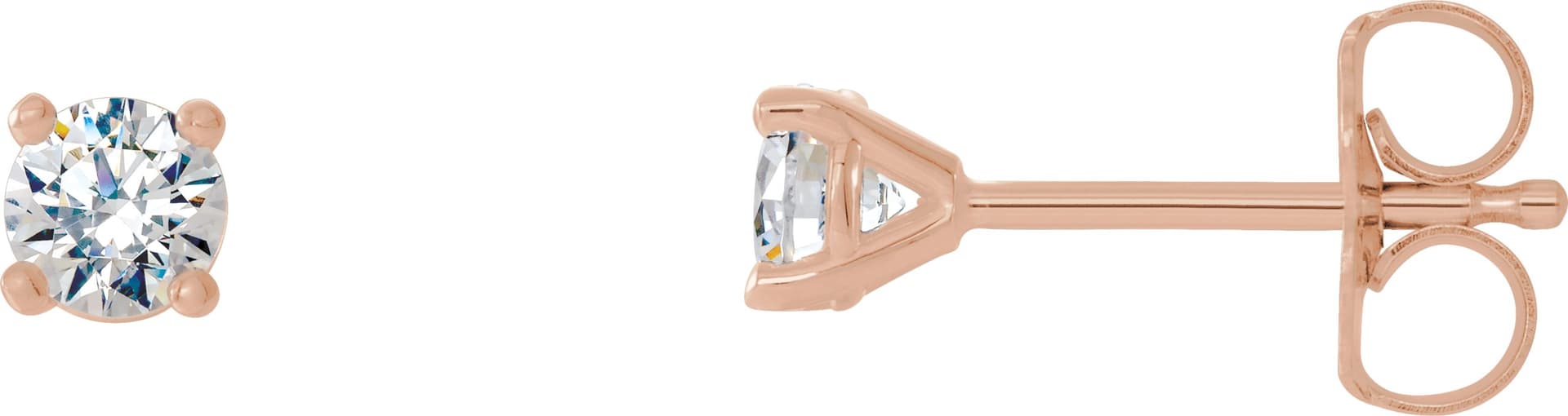 14K Rose 1 1/2 CTW Natural Diamond Cocktail-Style Earrings