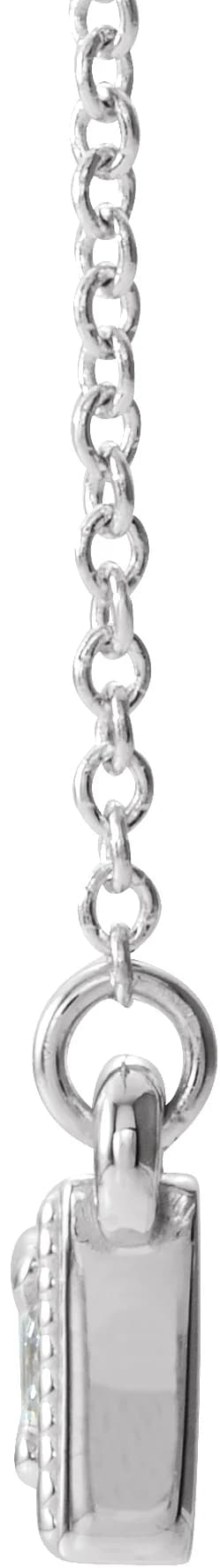 Three-Stone Bar Necklace, view 3