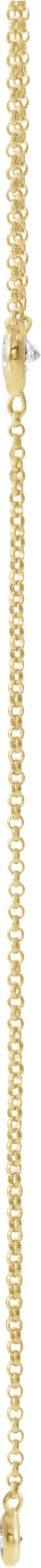 Bezel-Set Y Necklace, view 3