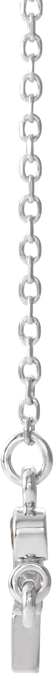 Accented Sideways Cross Necklace view 2