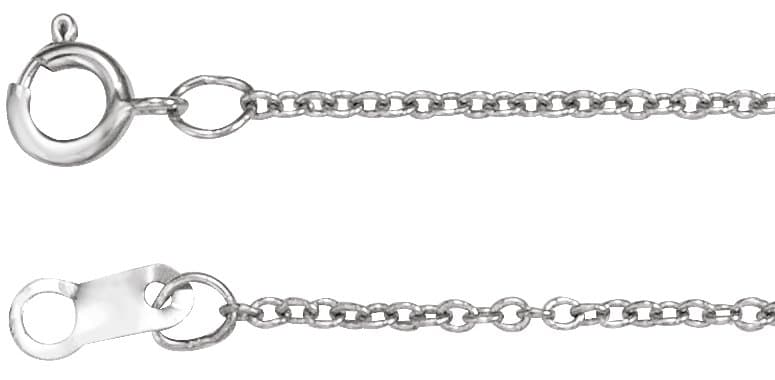 14K Rose 1 mm Adjustable Cable 6 1/2-7 1/2" Chain