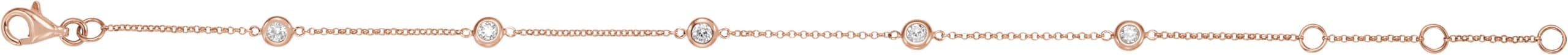 Bezel-Set Station Bracelet view 2