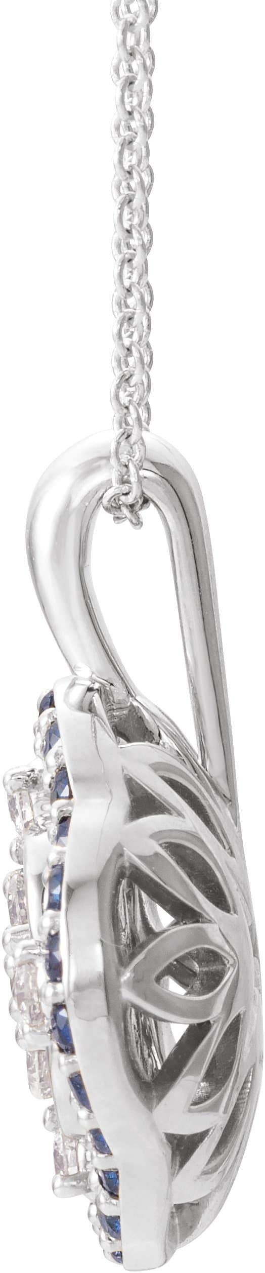 Halo-Style Cluster Necklace or Pendant view 2