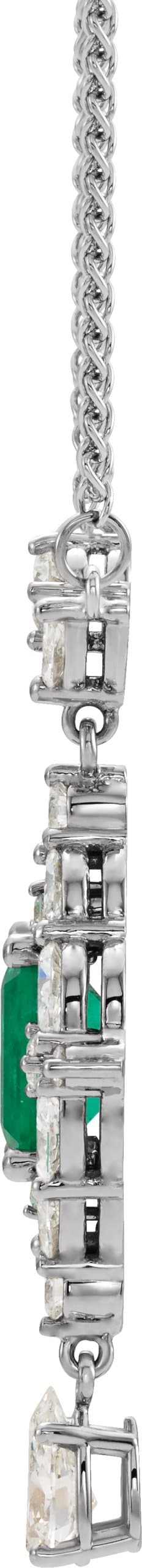 Halo-Style Necklace or Center view 2