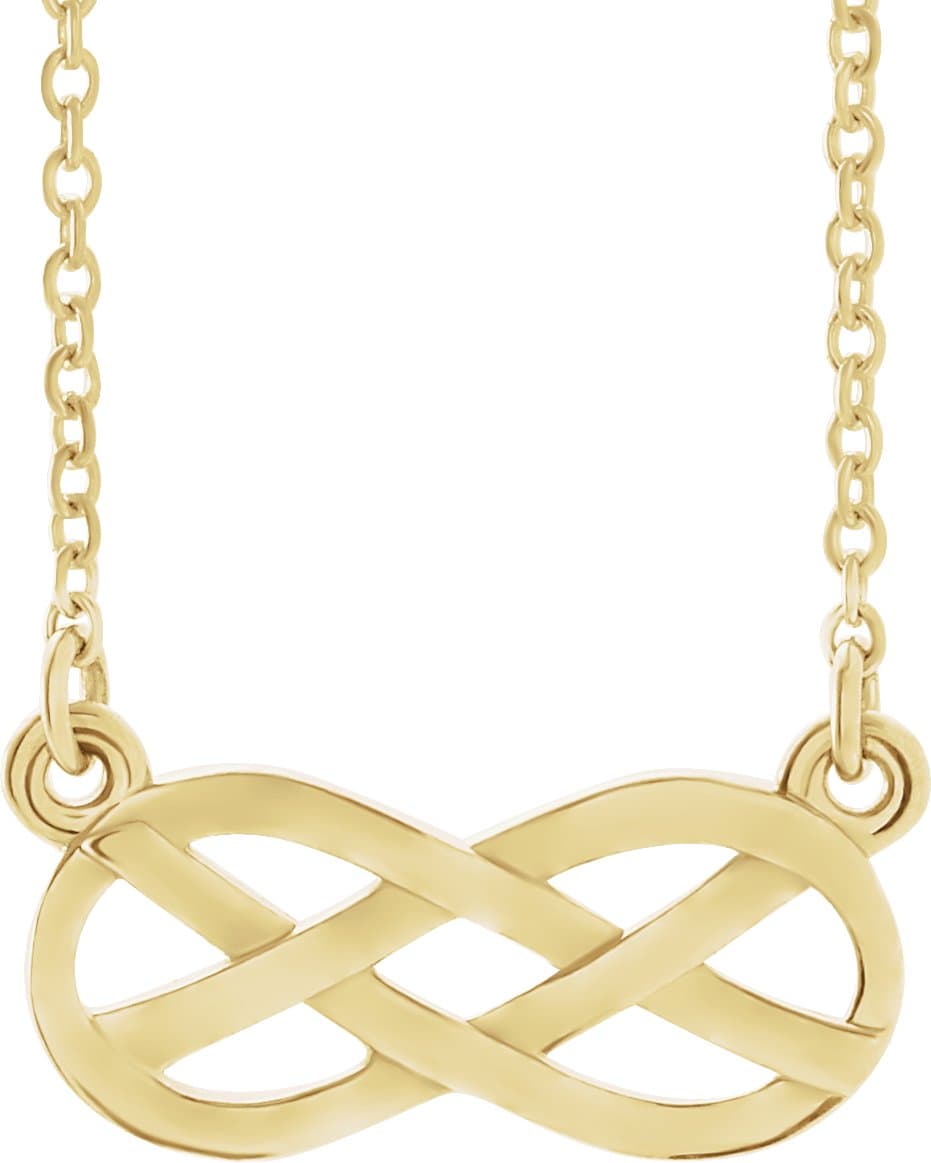 14K Rose Infinity-Inspired 18" Necklace