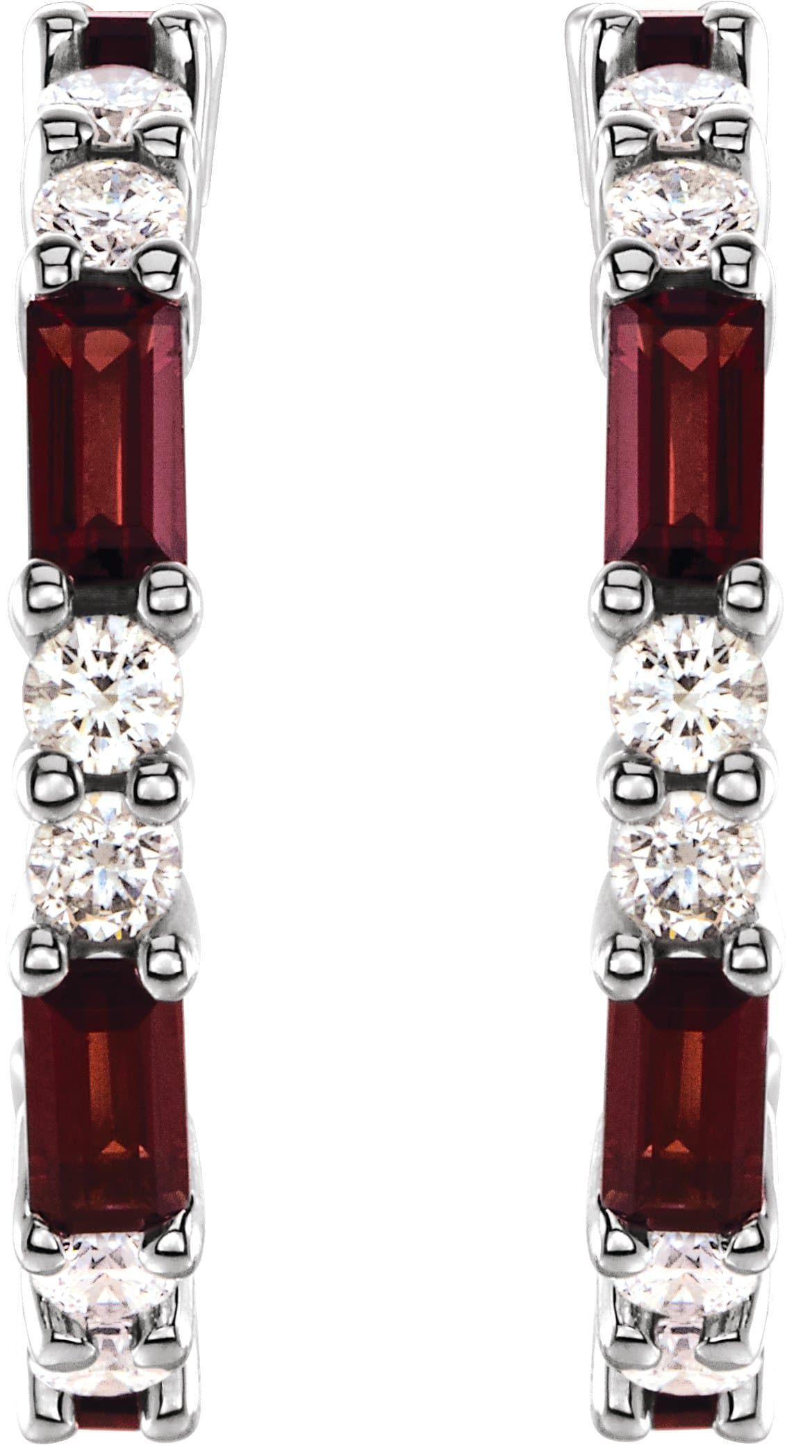 Accented Hoop Earrings view 2
