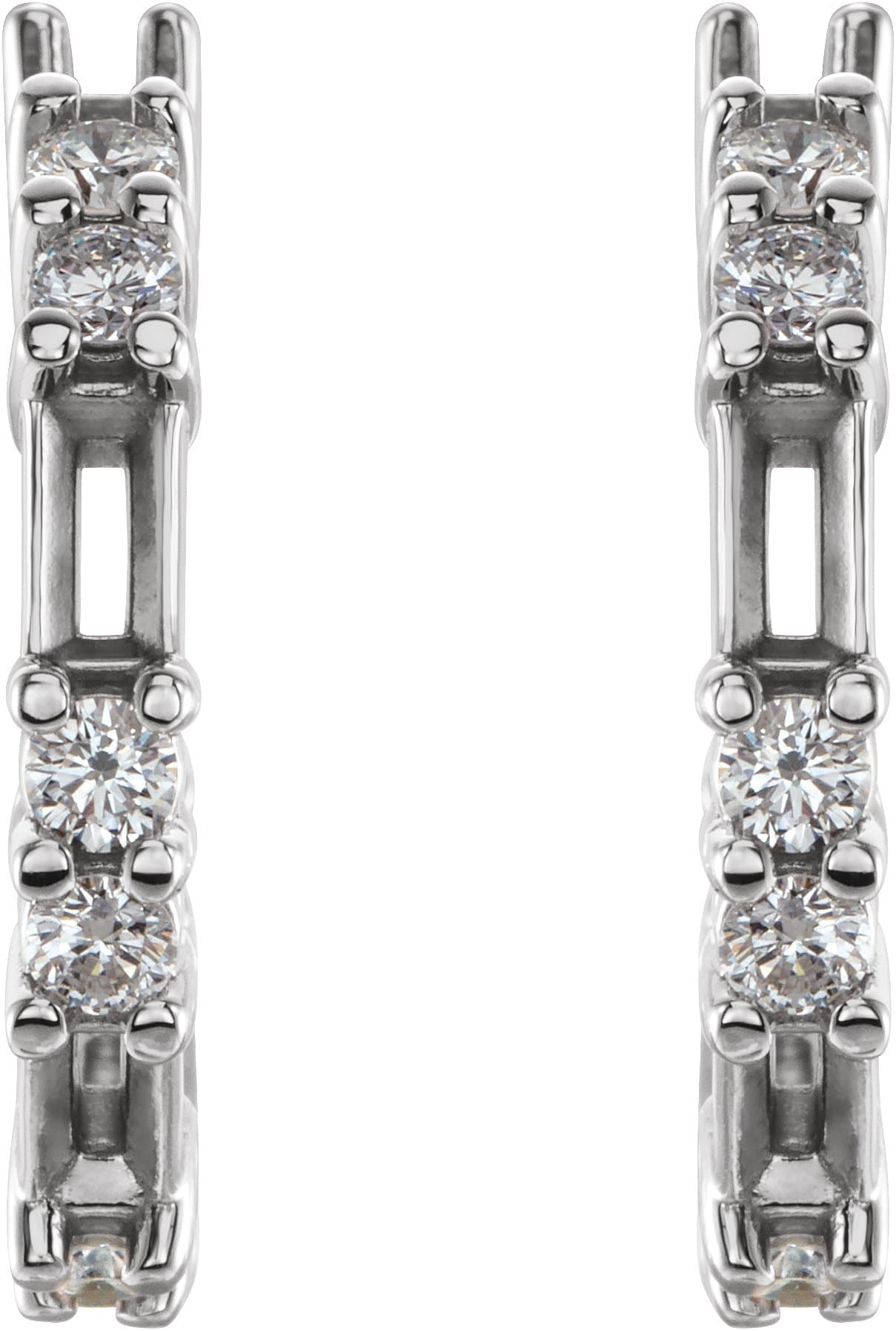 Accented Hoop Earrings view 2