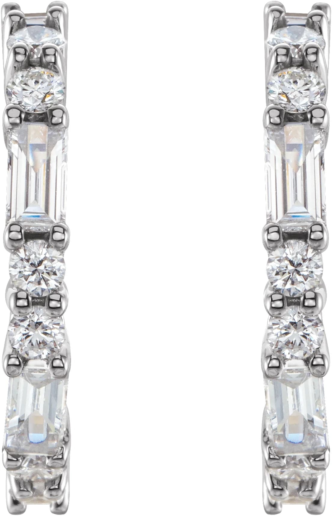Accented Hoop Earrings, view 3