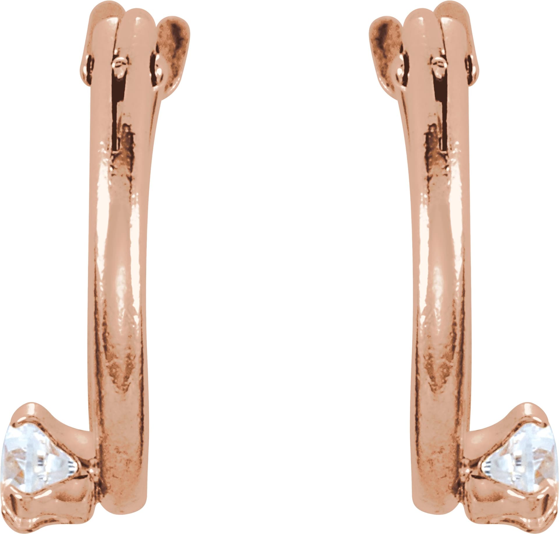 Youth Accented Hoop Earrings view 2