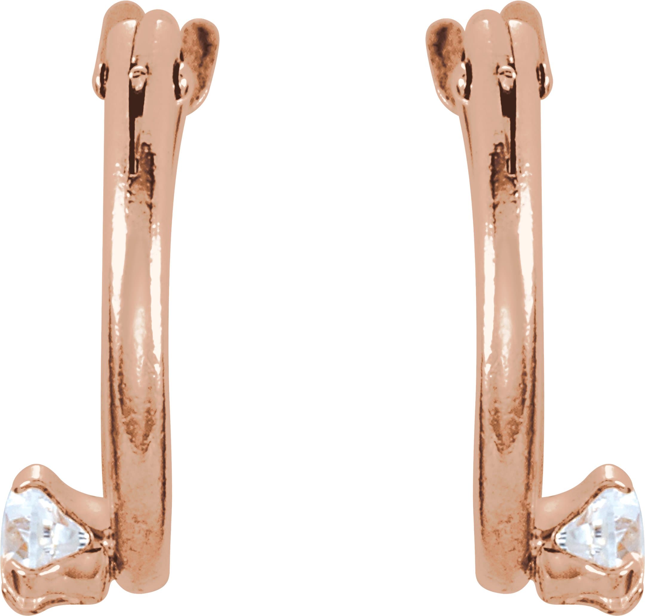 Youth Accented Hoop Earrings view 2