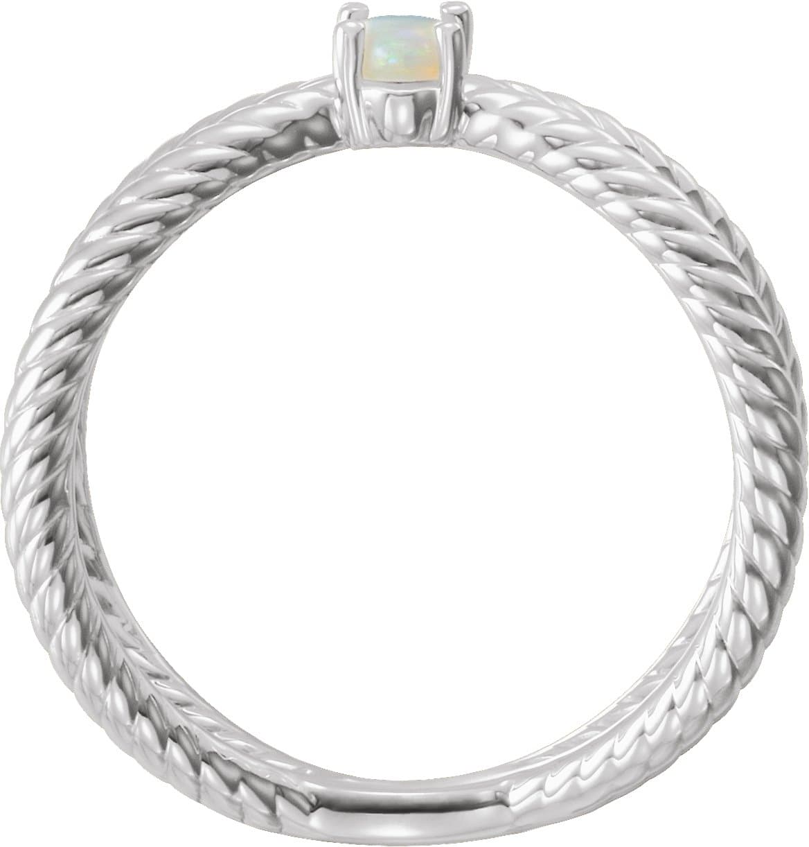 Criss-Cross Cabochon Ring view 2