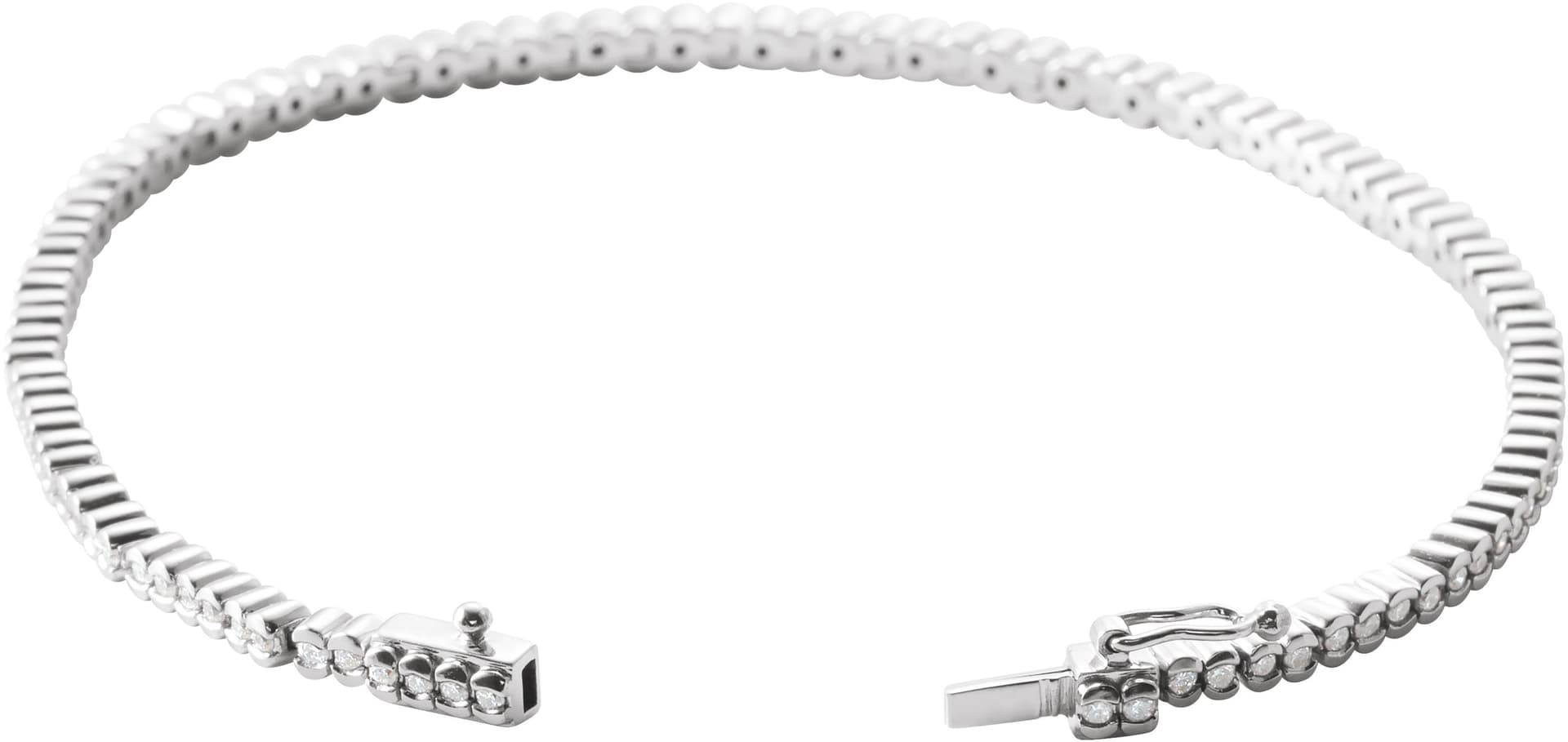 Bezel-Set Line Bracelet view 2