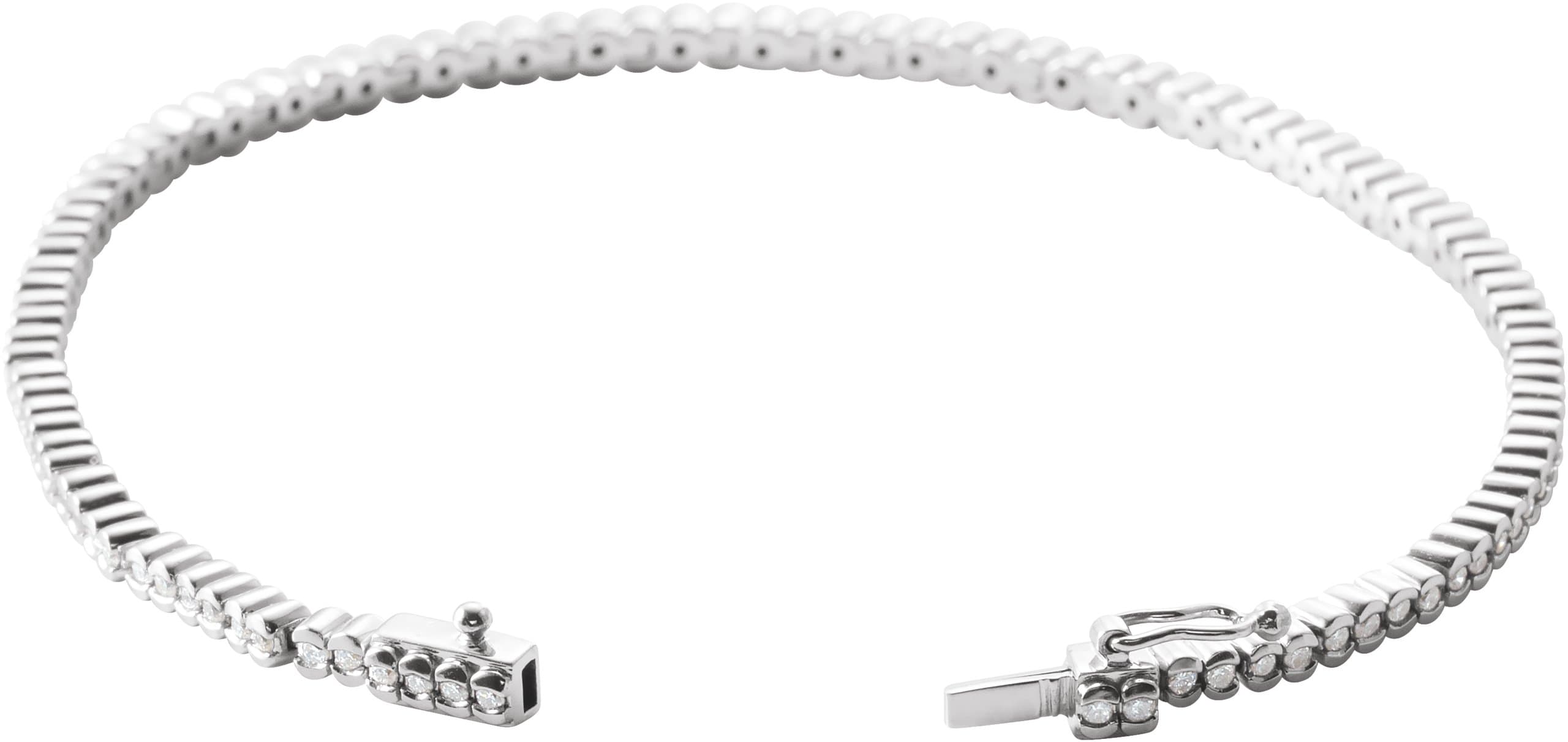 Bezel-Set Line Bracelet view 2
