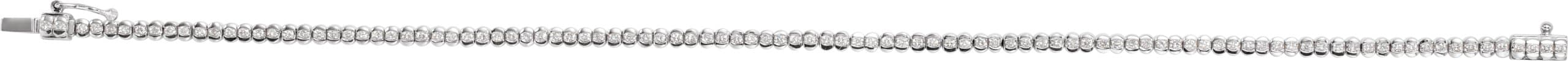 Bezel-Set Line Bracelet view 3