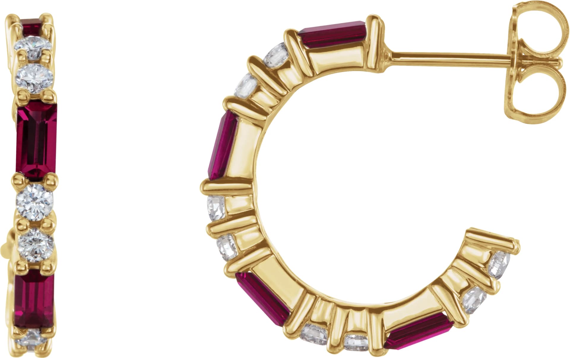 Accented Hoop Earrings