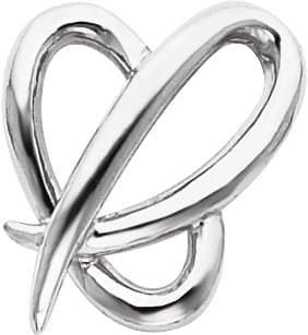 Sterling Silver Heart Slide Pendant