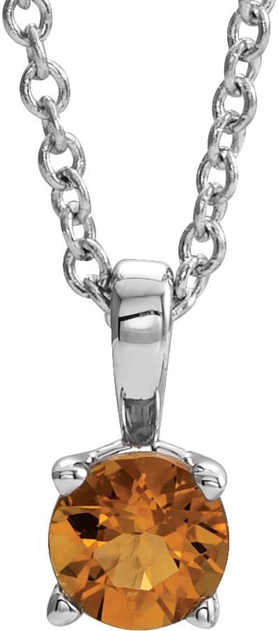 14K Yellow Gold 1/2 CT Natural Diamond Pendant