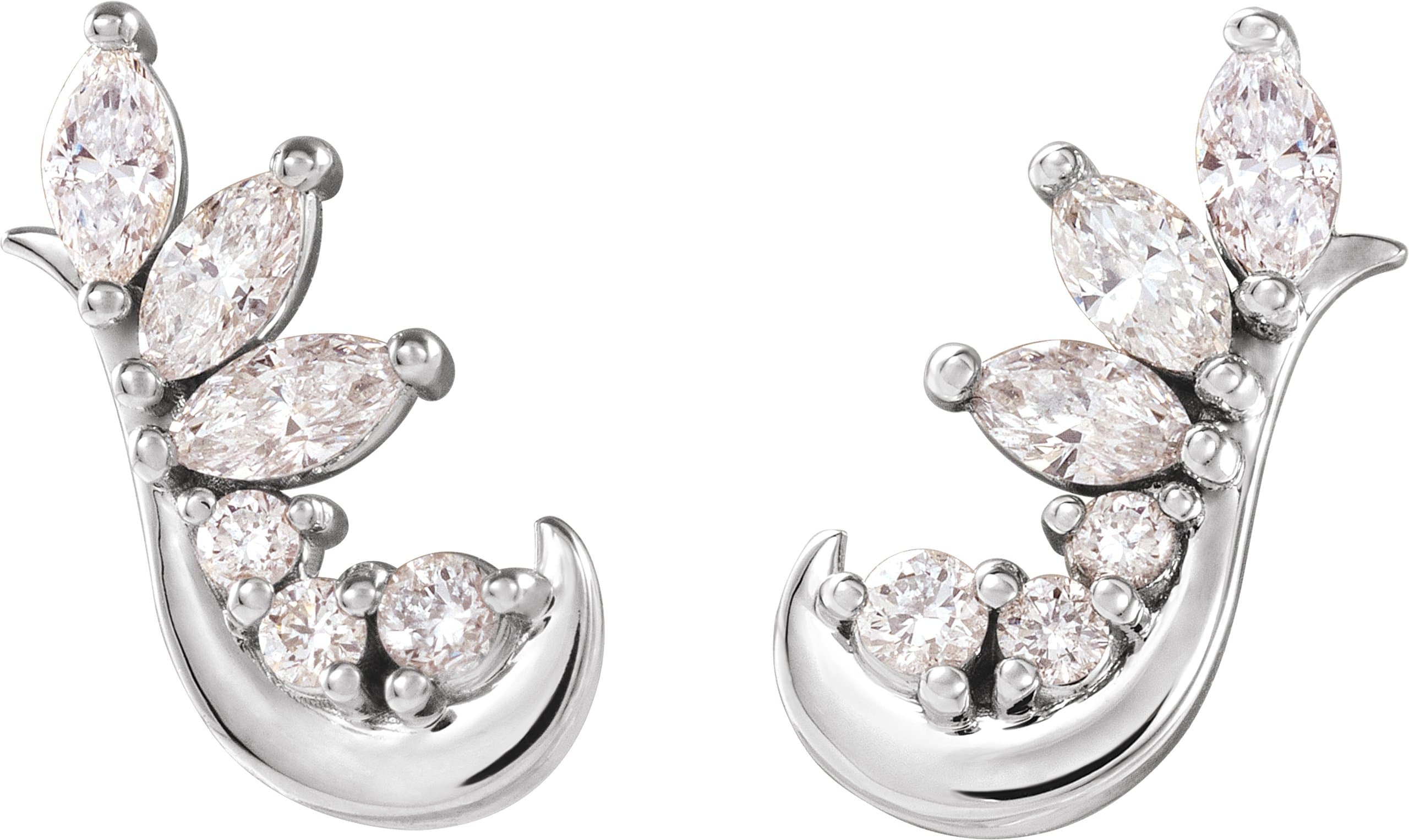 Accented Ear Climbers view 2
