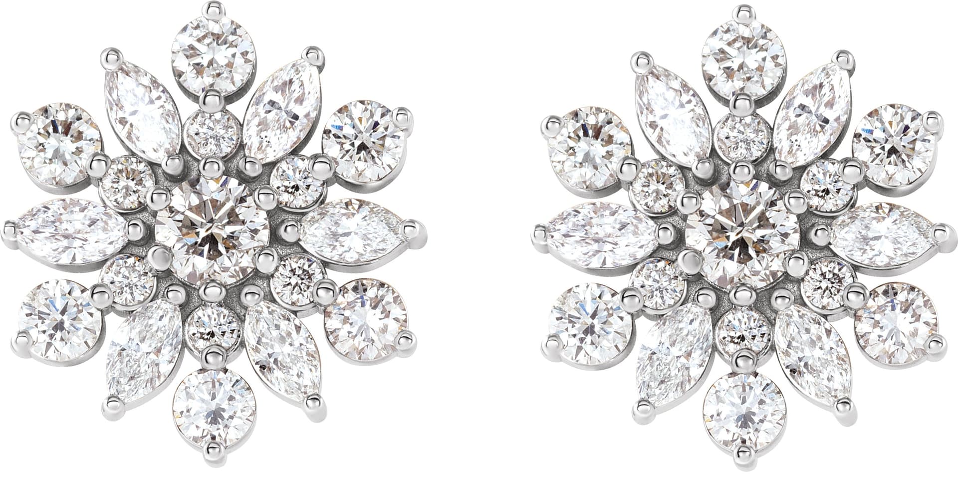 Vintage-Inspired Cluster Earrings view 2