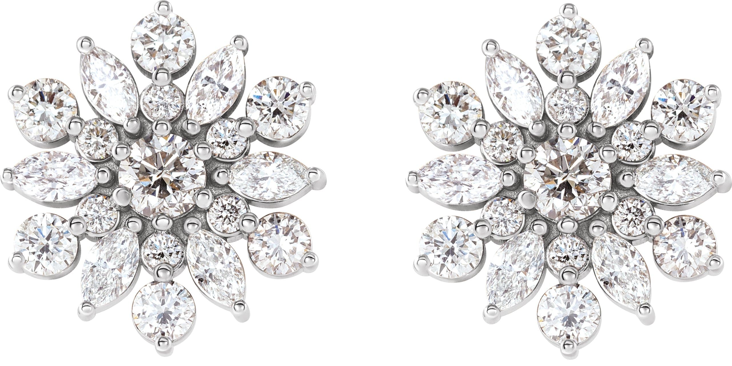Vintage-Inspired Cluster Earrings view 2