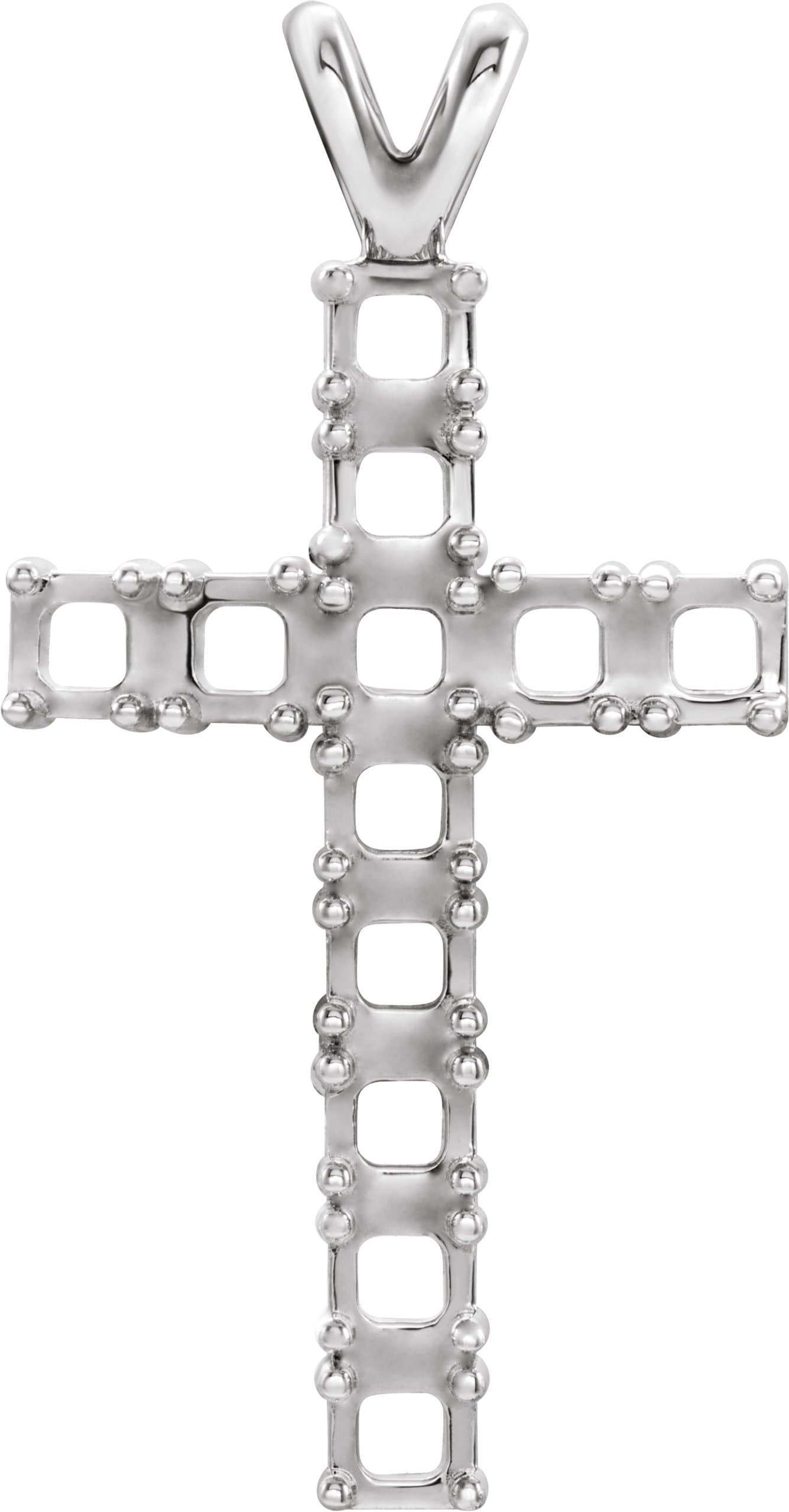 14K Rose Gold 3/4 CTW Natural Diamond Cross Pendant